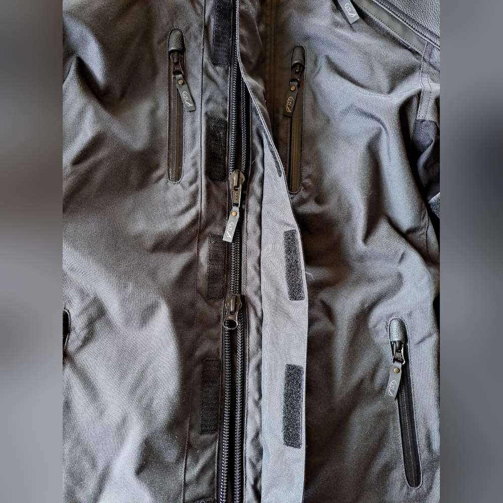 NWT Motorcycle Jacket Roland Sands W/liner Text Sentinel Anthra Body Protection - Picture 5 of 16
